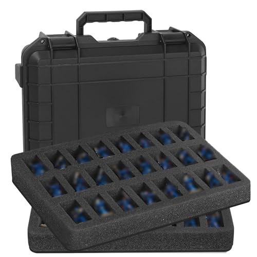 IPEB Miniature Sturdy Hard Case Figurine Minature Carrying Box,48 Slot Miniatur Figur Hartschalenkoffer,Kompatibel mit den meisten Miniaturen,Schwarz IPEB Miniature Sturdy Hard Case Figurine Minature Carrying Box,48 Slot Miniatur Figur Hartschalenkoffer,Kompatibel mit den meisten Miniaturen,Schwarz von IPEB