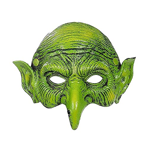 Halloween Grüne Hexe Halbmaske Karneval Osterfest Party Maske Grüne Gruselige Hexe Maske Grüne Kobold Zauberer Maske Halloween Horror Cosplay Party Kostüm Frauen Mädchen Kostüm Themenpartys Requisiten Halloween Grüne Hexe Halbmaske Karneval Osterfest Party Maske Grüne Gruselige Hexe Maske Grüne Kobold Zauberer Maske Halloween Horror Cosplay Party Kostüm Frauen Mädchen Kostüm Themenpartys Requisiten von IPENNY