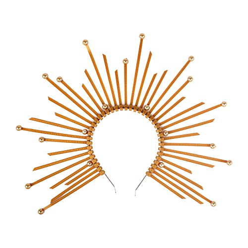 IPENNY Sonne Halo Crown Göttin Haarreif Stirnband Griechische Kopfschmuck Kopfbedeckung Strass Tiaras Boho Braut Hochzeit Halloween Kostüm Cosplay Festival Vintage Decor Kopfschmuck Golden Party IPENNY Sonne Halo Crown Göttin Haarreif Stirnband Griechische Kopfschmuck Kopfbedeckung Strass Tiaras Boho Braut Hochzeit Halloween Kostüm Cosplay Festival Vintage Decor Kopfschmuck Golden Party von IPENNY