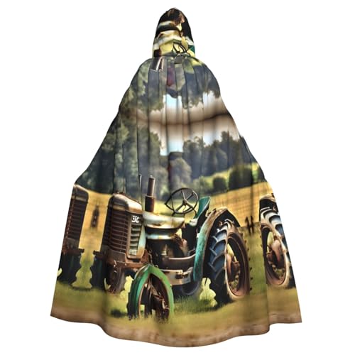 IPPONGET Alter Traktor Foto Bauernhof Druck Unisex volle Länge Kapuze Gruseliges Halloween Kostüm Zubehör Mittelalter Hexe Vampir IPPONGET Alter Traktor Foto Bauernhof Druck Unisex volle Länge Kapuze Gruseliges Halloween Kostüm Zubehör Mittelalter Hexe Vampir von IPPONGET