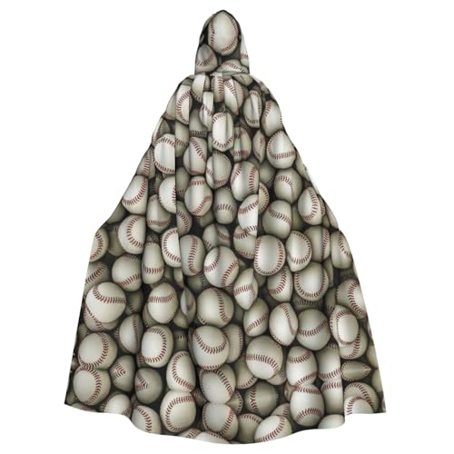 IPPONGET Baseball-Druck, Uni, volle Länge, mit Kapuze, gruseliges Halloween-Kostüm, Zubehör, mittelalterliche Hexe, Vampir IPPONGET Baseball-Druck, Uni, volle Länge, mit Kapuze, gruseliges Halloween-Kostüm, Zubehör, mittelalterliche Hexe, Vampir von IPPONGET