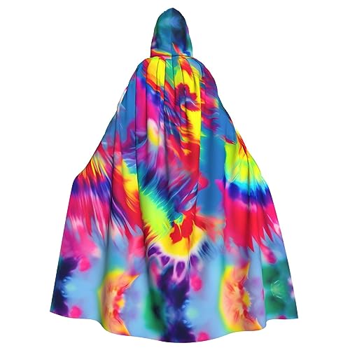 IPPONGET Batikmuster-Druck, Unisex, volle Länge, mit Kapuze, gruseliges Halloween-Kostüm, Zubehör, mittelalterlicher Hexen-Vampir IPPONGET Batikmuster-Druck, Unisex, volle Länge, mit Kapuze, gruseliges Halloween-Kostüm, Zubehör, mittelalterlicher Hexen-Vampir von IPPONGET