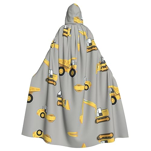IPPONGET Bauwagen-Druck, Unisex, volle Länge, mit Kapuze, gruseliges Halloween-Kostüm, Zubehör, mittelalterliche Hexe, Vampir IPPONGET Bauwagen-Druck, Unisex, volle Länge, mit Kapuze, gruseliges Halloween-Kostüm, Zubehör, mittelalterliche Hexe, Vampir von IPPONGET