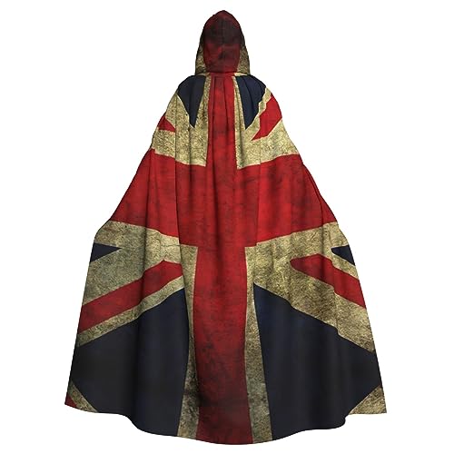 IPPONGET Britische Flagge, Unisex, volle Länge, mit Kapuze, gruseliges Halloween-Kostüm, Zubehör, mittelalterlicher Hexen-Vampir IPPONGET Britische Flagge, Unisex, volle Länge, mit Kapuze, gruseliges Halloween-Kostüm, Zubehör, mittelalterlicher Hexen-Vampir von IPPONGET