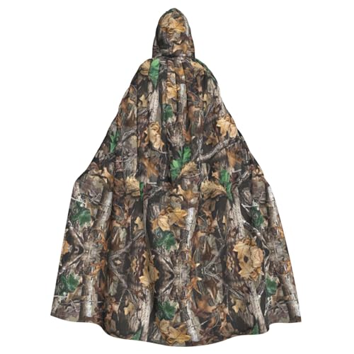 IPPONGET Cold Tree Camouflage-Druck, Unisex, volle Länge, mit Kapuze, gruseliges Halloween-Kostüm, Zubehör, mittelalterliche Hexe, Vampir IPPONGET Cold Tree Camouflage-Druck, Unisex, volle Länge, mit Kapuze, gruseliges Halloween-Kostüm, Zubehör, mittelalterliche Hexe, Vampir von IPPONGET