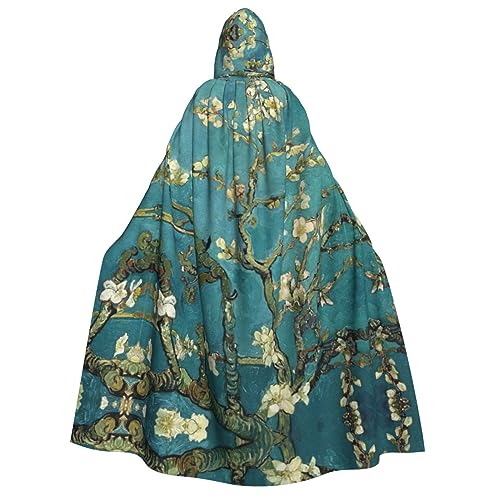 IPPONGET Gemälde-Mandelblüten-Druck, Unisex, Kapuzenumhang für Erwachsene, für Halloween, Cosplay, Renaissance-Messen, mit Kapuze IPPONGET Gemälde-Mandelblüten-Druck, Unisex, Kapuzenumhang für Erwachsene, für Halloween, Cosplay, Renaissance-Messen, mit Kapuze von IPPONGET