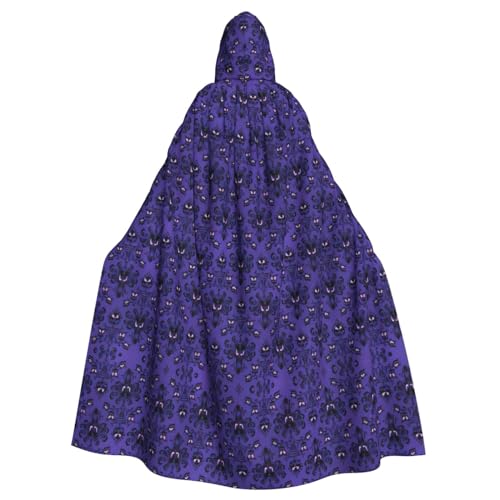 IPPONGET Haunted Mansion Print Unisex Full Length Hooded Spooky Halloween Costume Accessory Medieval Witch Vampire von IPPONGET
