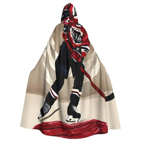 IPPONGET Hockey-Sportdruck, Unisex, volle Länge, mit Kapuze, gruseliges Halloween-Kostüm, Zubehör, Mittelalter-Hexe, Vampir IPPONGET Hockey-Sportdruck, Unisex, volle Länge, mit Kapuze, gruseliges Halloween-Kostüm, Zubehör, Mittelalter-Hexe, Vampir von IPPONGET