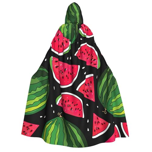 IPPONGET Kapuzenumhang für Erwachsene, Wassermelonen-Druck, für Cosplay, Maskerade, Bühnenauftritte, Events, Fiesta-Umhang von IPPONGET