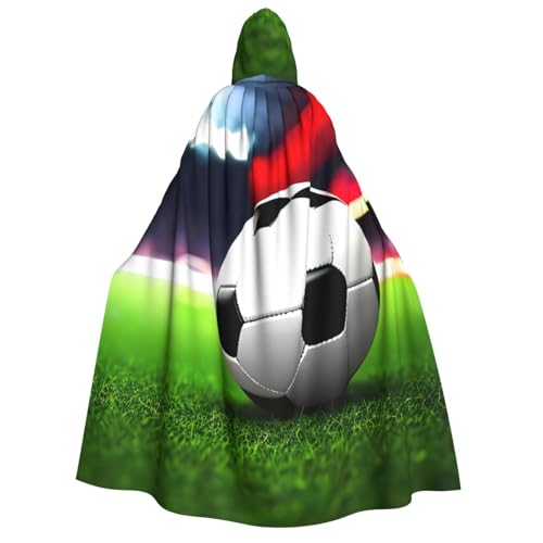 IPPONGET Kapuzenumhang mit Fußball-Motiv, für Erwachsene, Cosplay, Maskerade, Bühnenauftritte, Events, Fiesta-Umhang von IPPONGET