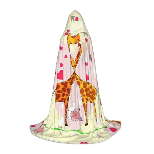 IPPONGET Kapuzenumhang mit Giraffenmotiv, Herz, Blume, Schmetterling, Druck, Karneval, Mottoparty, Dekoration, Vampir, Rollenspiel, Gothic, Cosplay IPPONGET Kapuzenumhang mit Giraffenmotiv, Herz, Blume, Schmetterling, Druck, Karneval, Mottoparty, Dekoration, Vampir, Rollenspiel, Gothic, Cosplay von IPPONGET