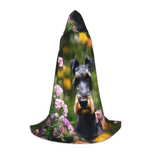 IPPONGET Kapuzenumhang mit Schnauzer-Druck, Karneval, Mottoparty, Dekoration, Vampir, Rollenspiel, Gothic, Cosplay IPPONGET Kapuzenumhang mit Schnauzer-Druck, Karneval, Mottoparty, Dekoration, Vampir, Rollenspiel, Gothic, Cosplay von IPPONGET