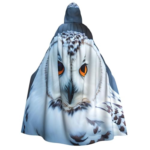 IPPONGET Kapuzenumhang mit Schneeeule und Augen, Unisex, für Erwachsene, für Halloween, Cosplay, Renaissance-Messen IPPONGET Kapuzenumhang mit Schneeeule und Augen, Unisex, für Erwachsene, für Halloween, Cosplay, Renaissance-Messen von IPPONGET