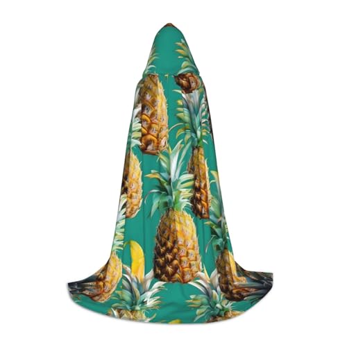 IPPONGET Kapuzenumhang mit tropischer Ananas, hawaiianischer Druck, Karneval, Mottoparty, Dekoration, Vampir, Rollenspiel, Gothic, Cosplay IPPONGET Kapuzenumhang mit tropischer Ananas, hawaiianischer Druck, Karneval, Mottoparty, Dekoration, Vampir, Rollenspiel, Gothic, Cosplay von IPPONGET