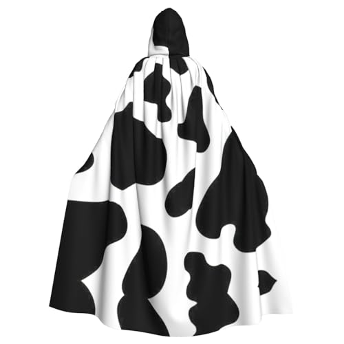 IPPONGET Kuh-Punktdruck, Unisex, volle Länge, mit Kapuze, gruseliges Halloween-Kostüm, Zubehör, mittelalterliche Hexe, Vampir IPPONGET Kuh-Punktdruck, Unisex, volle Länge, mit Kapuze, gruseliges Halloween-Kostüm, Zubehör, mittelalterliche Hexe, Vampir von IPPONGET