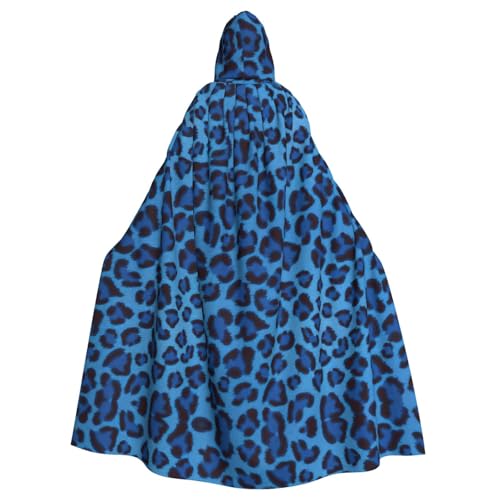 IPPONGET Leopardenhaut, Tierdruck, Unisex, volle Länge, mit Kapuze, gruseliges Halloween-Kostüm, Zubehör, mittelalterliche Hexe, Vampir von IPPONGET