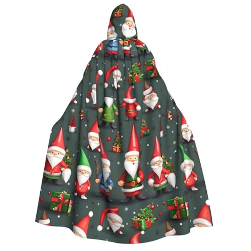 IPPONGET Lustiger Weihnachtsumhang mit Kapuze für Erwachsene, für Cosplay, Maskerade, Bühnenauftritte, Veranstaltungen, Fiesta-Umhang von IPPONGET