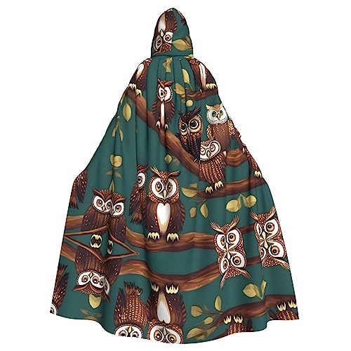 IPPONGET Magische Eule, Unisex, volle Länge, mit Kapuze, gruseliges Halloween-Kostüm, Zubehör, mittelalterliche Hexe, Vampir IPPONGET Magische Eule, Unisex, volle Länge, mit Kapuze, gruseliges Halloween-Kostüm, Zubehör, mittelalterliche Hexe, Vampir von IPPONGET