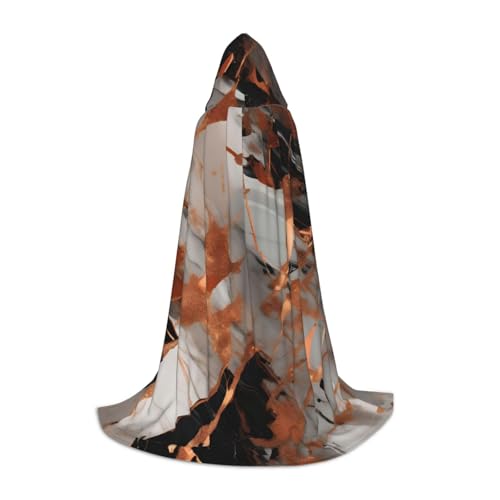 IPPONGET Marmor-Textur, Kupferspritzer-Druck, Kapuzenumhang, Karneval, Mottoparty, Dekorationen, Vampir, Rollenspiel, Gothic, Cosplay von IPPONGET