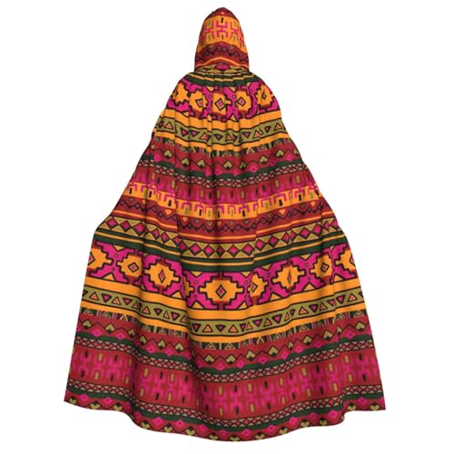 IPPONGET Mexikanischer Volkskunst, Boho-Druck, Unisex, Kapuzenumhang für Erwachsene, für Halloween, Cosplay, Renaissance-Messen IPPONGET Mexikanischer Volkskunst, Boho-Druck, Unisex, Kapuzenumhang für Erwachsene, für Halloween, Cosplay, Renaissance-Messen von IPPONGET