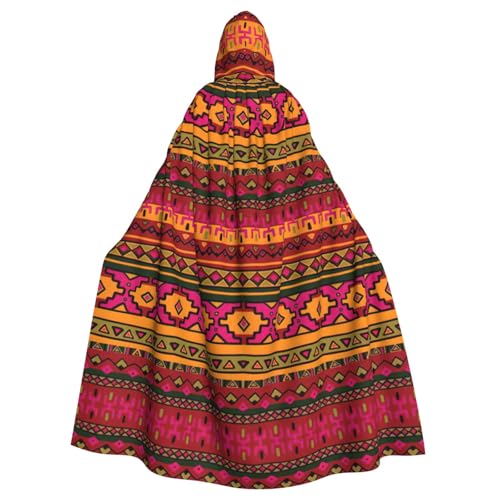 IPPONGET Mexikanischer Volkskunst, Boho-Druck, Unisex, volle Länge, mit Kapuze, gruseliges Halloween-Kostüm, Zubehör, mittelalterliche Hexe, Vampir IPPONGET Mexikanischer Volkskunst, Boho-Druck, Unisex, volle Länge, mit Kapuze, gruseliges Halloween-Kostüm, Zubehör, mittelalterliche Hexe, Vampir von IPPONGET