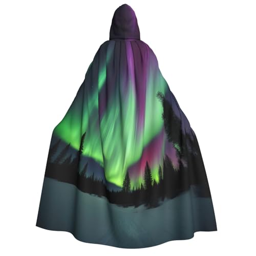 IPPONGET Northern Lights Painting Print Unisex Kapuzenumhang Umhang für Erwachsene für Halloween Cosplay Renaissance Messen mit Kapuze IPPONGET Northern Lights Painting Print Unisex Kapuzenumhang Umhang für Erwachsene für Halloween Cosplay Renaissance Messen mit Kapuze von IPPONGET