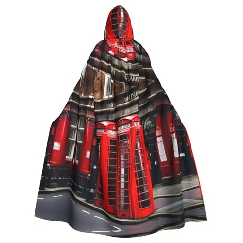 IPPONGET Phone Booth London Street Print Unisex Full Length Hooded Spooky Halloween Costume Accessory Medieval Witch Vampire IPPONGET Phone Booth London Street Print Unisex Full Length Hooded Spooky Halloween Costume Accessory Medieval Witch Vampire von IPPONGET