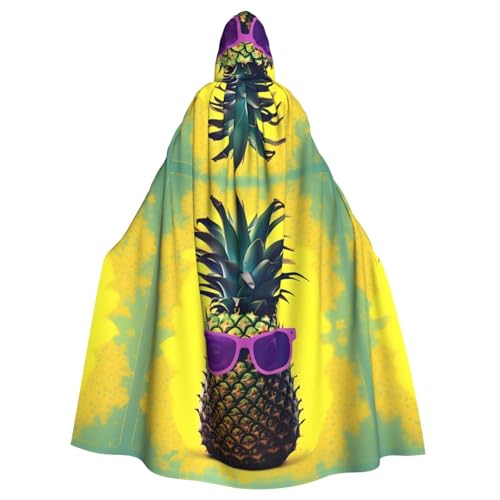 IPPONGET Psych Ananas-Zitat, Druck, Unisex, volle Länge, mit Kapuze, gruseliges Halloween-Kostüm, Zubehör, mittelalterlicher Hexen-Vampir IPPONGET Psych Ananas-Zitat, Druck, Unisex, volle Länge, mit Kapuze, gruseliges Halloween-Kostüm, Zubehör, mittelalterlicher Hexen-Vampir von IPPONGET