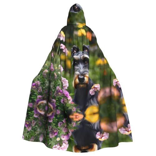 IPPONGET Schnauzer Print Unisex Full Length Hooded Spooky Halloween Costume Accessory Medieval Witch Vampire IPPONGET Schnauzer Print Unisex Full Length Hooded Spooky Halloween Costume Accessory Medieval Witch Vampire von IPPONGET