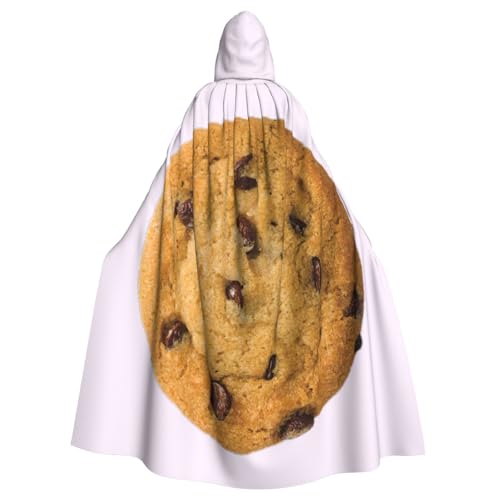IPPONGET Schokoladenkeks-Druck, Unisex, volle Länge, mit Kapuze, gruseliges Halloween-Kostüm, Zubehör, mittelalterliche Hexe, Vampir IPPONGET Schokoladenkeks-Druck, Unisex, volle Länge, mit Kapuze, gruseliges Halloween-Kostüm, Zubehör, mittelalterliche Hexe, Vampir von IPPONGET