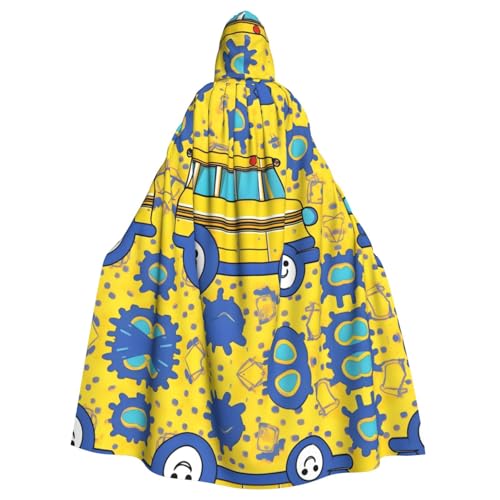 IPPONGET Schulbus-Druck, Unisex, volle Länge, mit Kapuze, gruseliges Halloween-Kostüm, Zubehör, mittelalterliche Hexe, Vampir IPPONGET Schulbus-Druck, Unisex, volle Länge, mit Kapuze, gruseliges Halloween-Kostüm, Zubehör, mittelalterliche Hexe, Vampir von IPPONGET