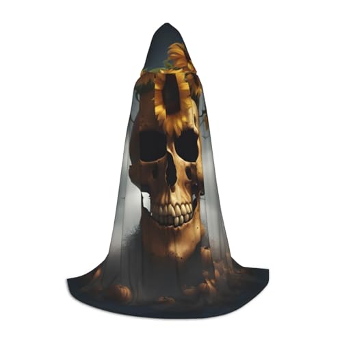 IPPONGET Sonnenblumen-Umhang mit Totenkopf-Motiv, für Karneval, Mottoparty, Dekoration, Vampir, Rollenspiel, Gothic, Cosplay IPPONGET Sonnenblumen-Umhang mit Totenkopf-Motiv, für Karneval, Mottoparty, Dekoration, Vampir, Rollenspiel, Gothic, Cosplay von IPPONGET
