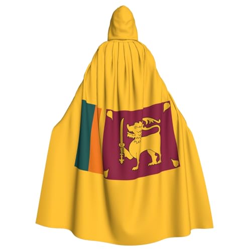 IPPONGET Sri Lanka Flaggen-Druck, Karnevals-Umhang mit Kapuze, für Damen und Herren, für Cosplay und Mottopartys IPPONGET Sri Lanka Flaggen-Druck, Karnevals-Umhang mit Kapuze, für Damen und Herren, für Cosplay und Mottopartys von IPPONGET