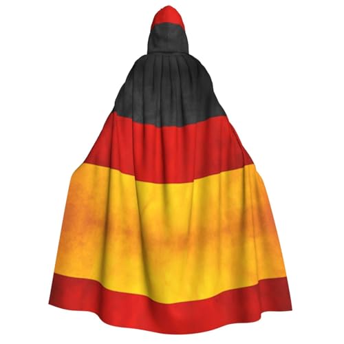 IPPONGET Umhang mit Deutschland-Flagge, Unisex, mit Kapuze, Umhang für Erwachsene, für Halloween, Cosplay, Renaissance, Messen, mit Kapuze IPPONGET Umhang mit Deutschland-Flagge, Unisex, mit Kapuze, Umhang für Erwachsene, für Halloween, Cosplay, Renaissance, Messen, mit Kapuze von IPPONGET