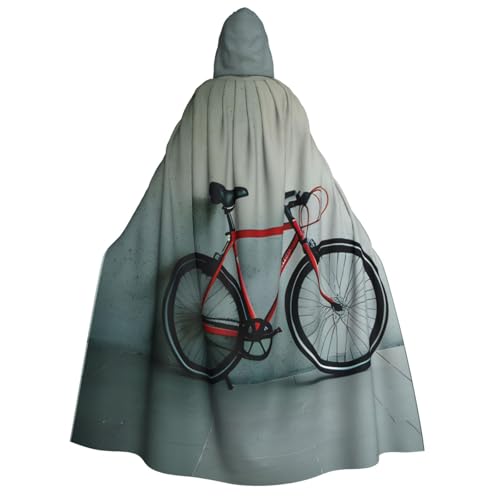 IPPONGET Umhang mit Kapuze für Erwachsene, Retro-Fahrradmuster, für Cosplay, Maskerade, Bühnenauftritte, Veranstaltungen, Fiesta-Umhang IPPONGET Umhang mit Kapuze für Erwachsene, Retro-Fahrradmuster, für Cosplay, Maskerade, Bühnenauftritte, Veranstaltungen, Fiesta-Umhang von IPPONGET