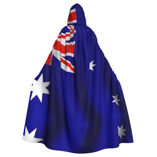 IPPONGET Umhang mit australischer Flagge, mit Kapuze, für Damen und Herren, für Cosplay und Mottopartys von IPPONGET