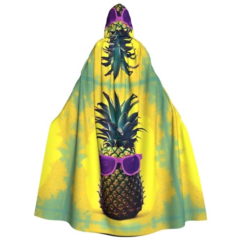 IPPONGET Unisex-Kapuzenumhang mit Ananas-Zitat, für Erwachsene, für Halloween, Cosplay, Renaissance-Messen von IPPONGET