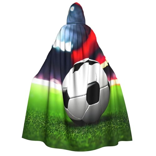 IPPONGET Unisex-Kapuzenumhang mit Fußball-Motiv, für Erwachsene, Halloween, Cosplay, Renaissance-Messen IPPONGET Unisex-Kapuzenumhang mit Fußball-Motiv, für Erwachsene, Halloween, Cosplay, Renaissance-Messen von IPPONGET