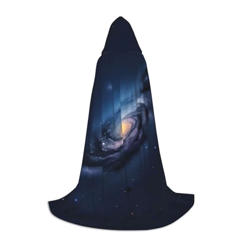 IPPONGET Universum Milchstraße Galaxie-Druck Kapuzenumhang Karneval Motto Party Dekorationen Vampir Rollenspiel Gothic Cosplay von IPPONGET