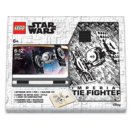 LEGO Star Wars Tie Fighter Creativity Set with FSC Certified Journal, LEGO Tie Fighter Building Toy, and Black LEGO Gel Pen von IQ