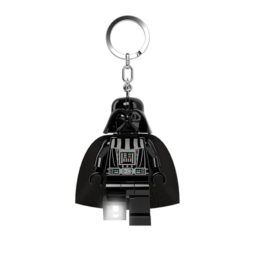 IQ Lego Star Wars - Darth Vader Schlüsselanhänger mit LED-Taschenlampe Spielzeuggeschenke für Kinder - 76 mm große Figur - 2 CR2025 Batterien enthalten von IQ