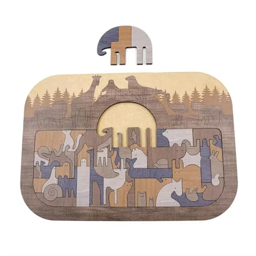 IQBrainPuzzles® Holzpuzzle Tiere Katzen, Puzzle 52 Teile, Unregelmäßige und Einzigartige Puzzleteile, Kleines Puzzle aus Holz für Kinder ab 12 Jahren und Erwachsene IQBrainPuzzles® Holzpuzzle Tiere Katzen, Puzzle 52 Teile, Unregelmäßige und Einzigartige Puzzleteile, Kleines Puzzle aus Holz für Kinder ab 12 Jahren und Erwachsene von IQBrainPuzzles