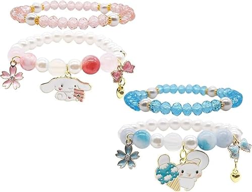 IQEPXTGO Cinnamoroll Armbänder Mädchen Armbänder Charm Bead Armband Freundschaftsarmband Kreatives Geschenk Sanrio Charm Armband Modeschmuck Katze Armbänder Geschenk für Mädchen 2 Stück IQEPXTGO Cinnamoroll Armbänder Mädchen Armbänder Charm Bead Armband Freundschaftsarmband Kreatives Geschenk Sanrio Charm Armband Modeschmuck Katze Armbänder Geschenk für Mädchen 2 Stück von IQEPXTGO