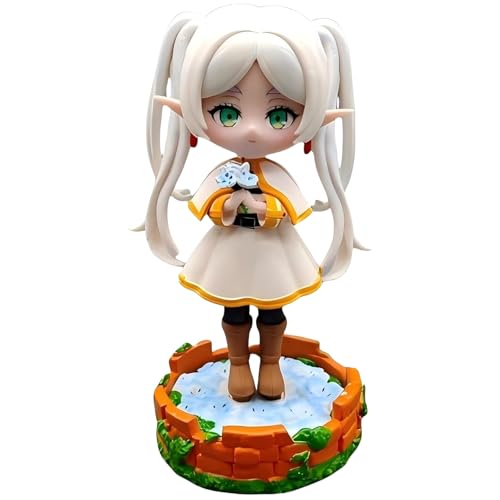 IQITOYS 14 cm Frieren Figur Frieren: Beyond Journey's End Anime Figur Szene Basis Desktop Modell Statue Niedliche Dekoration PVC Material Geschenke für Fans und Freunde von IQITOYS