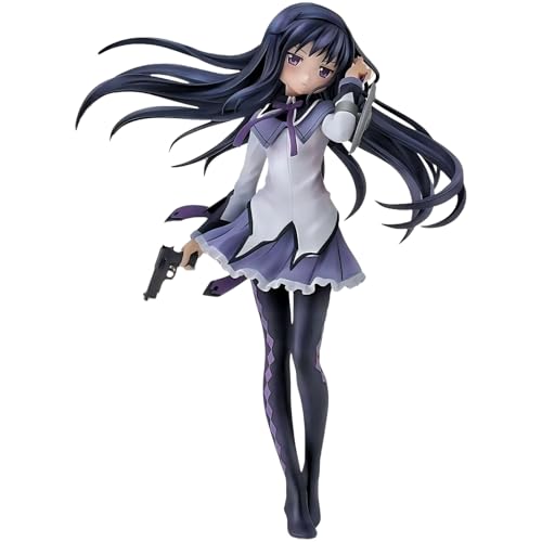IQITOYS Akemi Homura-Figur, Akemi Homura, Anime-Figur, Stehhaltung, niedliches Modell, Statue, Desktop-Dekoration, PVC-Material, Geschenk für Freunde, 16 cm von IQITOYS