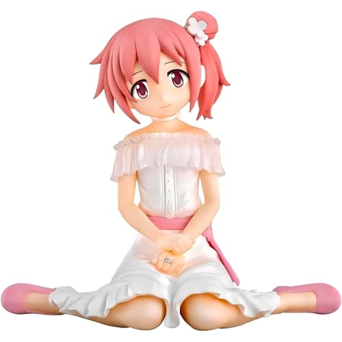 IQITOYS Akemi Homura-Figur, Madoka Kaname, Anime-Figur, 10 cm, niedliche Sitzhaltung, Modell, Statue, Desktop-Dekoration, PVC-Material, Geschenk für Freunde und Fans (Madoka Kaname) von IQITOYS