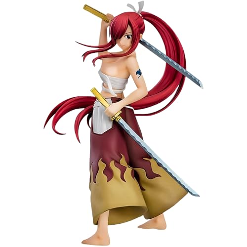 IQITOYS Erza Scarlet Actionfigur, Feenschwanz, Anime-Figur, coole Kampfhaltung, Statue, Desktop-Dekoration, PVC-Material, Geschenk für Fans IQITOYS Erza Scarlet Actionfigur, Feenschwanz, Anime-Figur, coole Kampfhaltung, Statue, Desktop-Dekoration, PVC-Material, Geschenk für Fans von IQITOYS