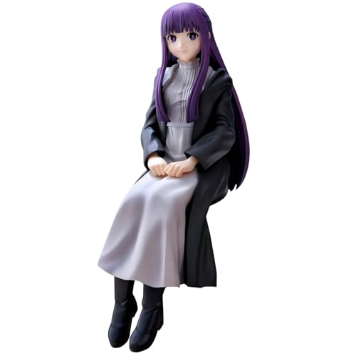 IQITOYS Fern Figur Frieren: Beyond Journey's End Anime Figur Stand und Sitzhaltung Modell Statue Niedliche Dekoration PVC Material Geschenke für Fans (Sitzhaltung) von IQITOYS