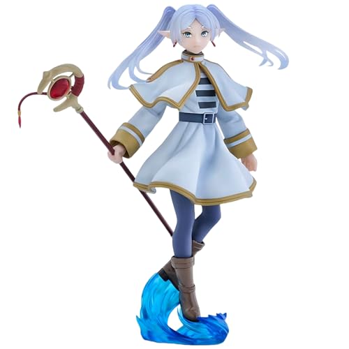 IQITOYS Frieren Actionfigur, niedliche Anime-Figur, stehend, Körperhaltung, Zauberer, Modell, Statue, Schreibtischdekoration, PVC-Material, Geschenk für Freunde, 19 cm von IQITOYS