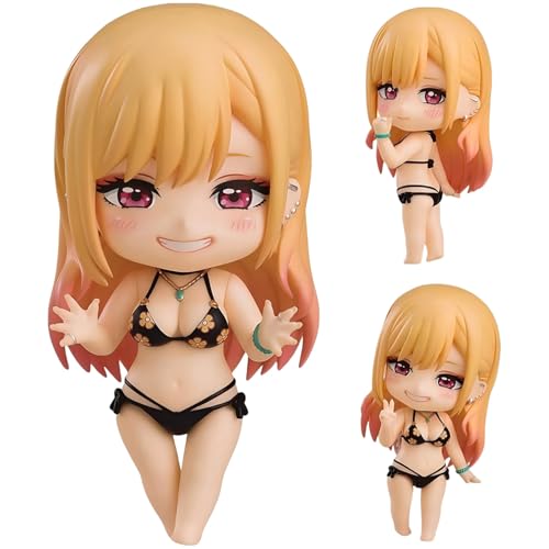 IQITOYS Kitagawa Marin Figur My Dress-Up Darling Anime Figur bewegliche und austauschbare Gesichter Modell Statue Desktop Dekoration PVC Material Geschenk für Freund (Badeanzug) von IQITOYS